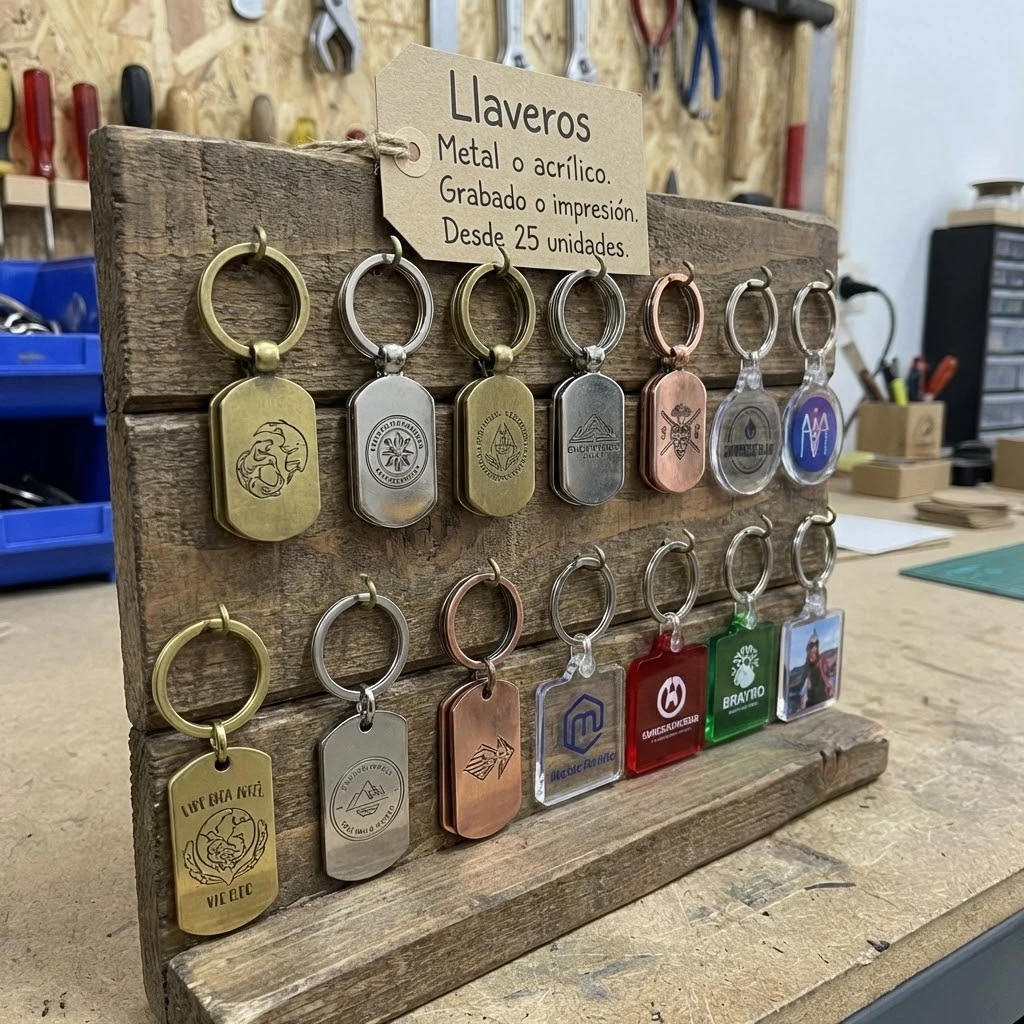 Llavero personalizado con marca